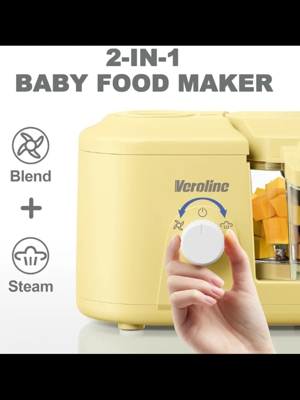 Veroline Baby Food Maker in Pale Yellow
